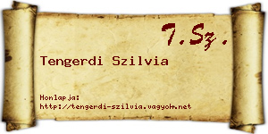 Tengerdi Szilvia névjegykártya